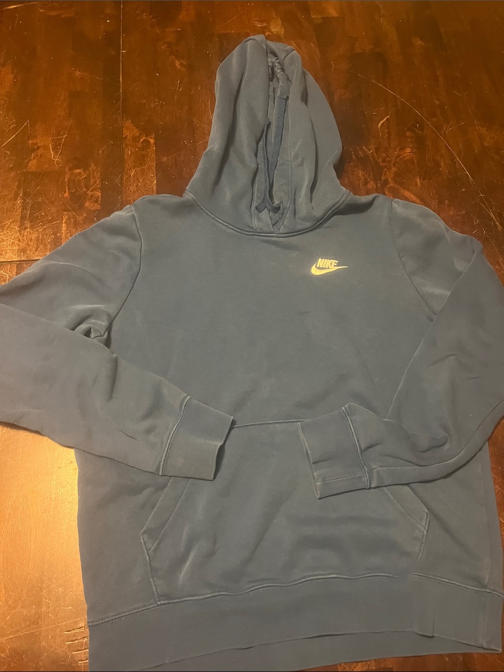 Nike Teal Pullover Hoodie with Small Logo